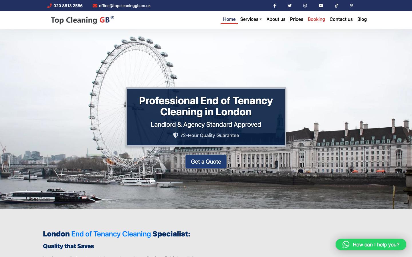 Top Cleaning GB — Homepage