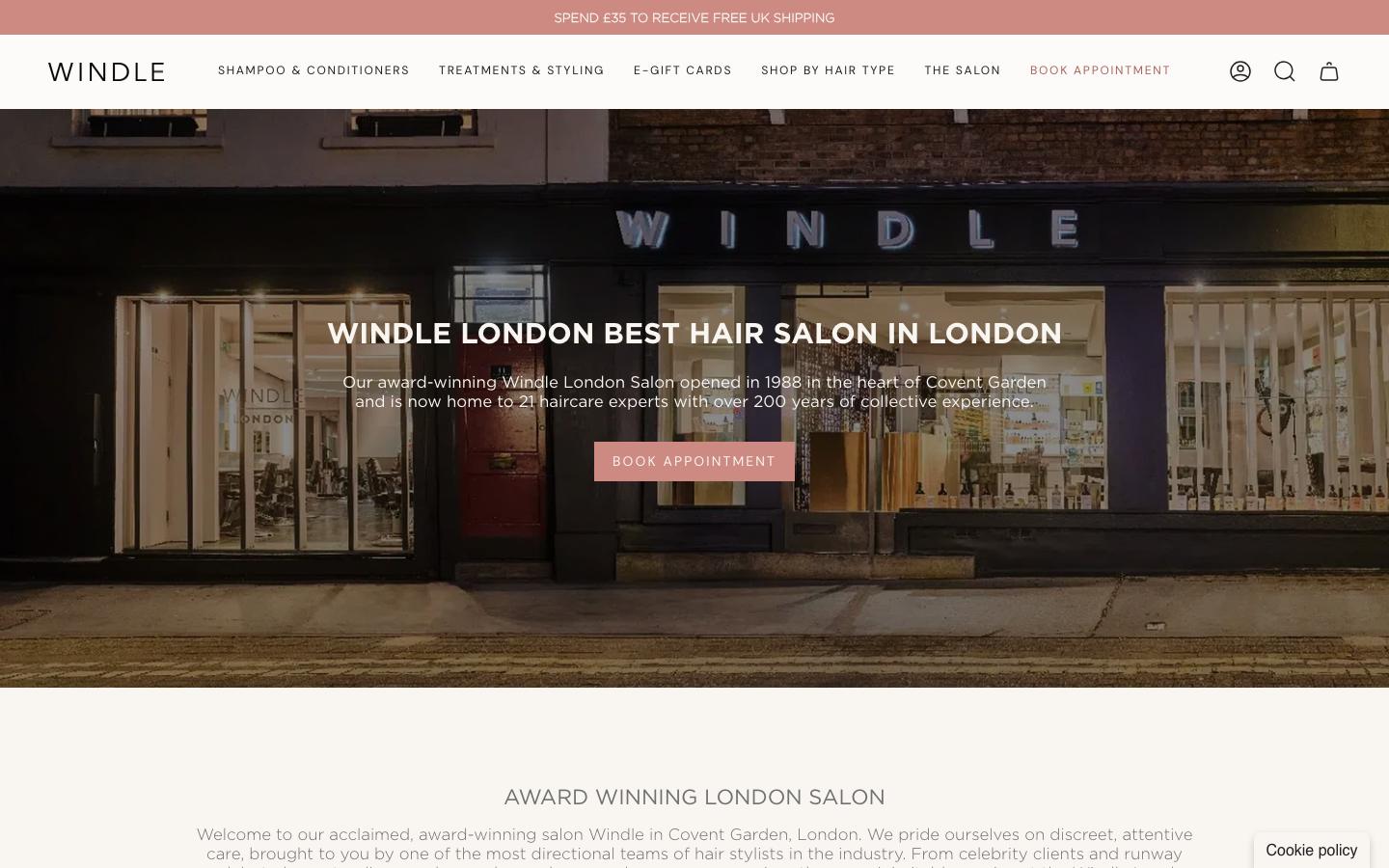 Windle London — The salon
